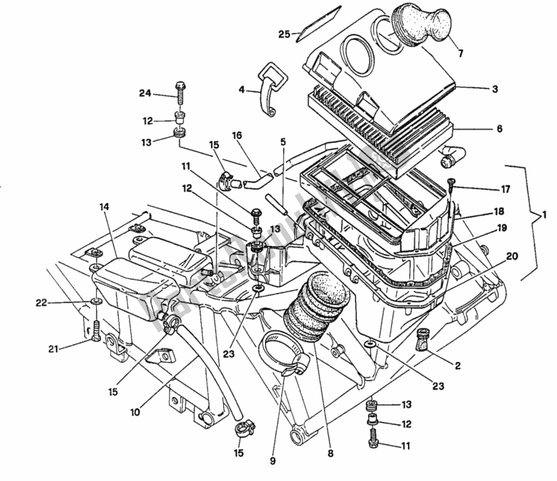 Wszystkie części do Wlot Ducati Supersport 400 SS 1993